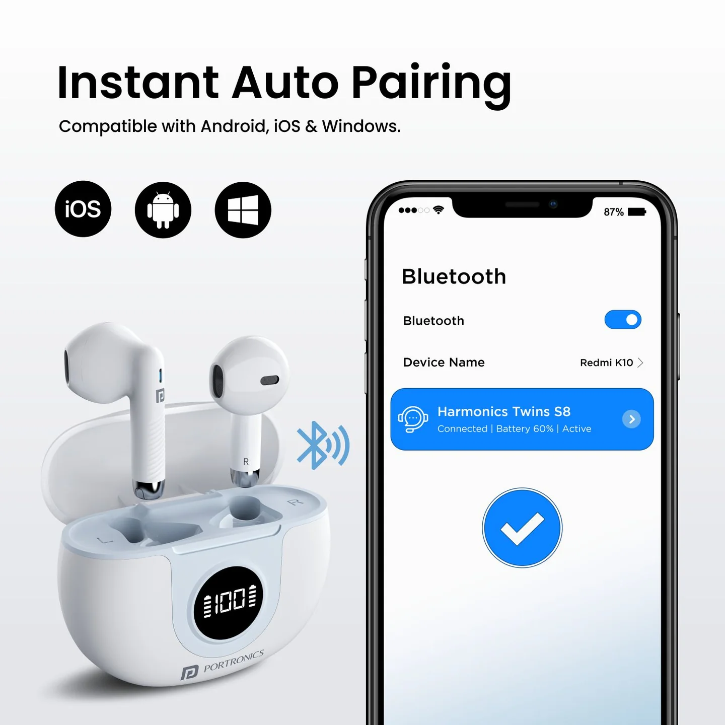 Harmonics Twins S8 Earbuds - Image 3