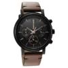 Tick Tock Black Dial Watch for Guys