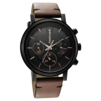 Tick Tock Black Dial Watch for Guys