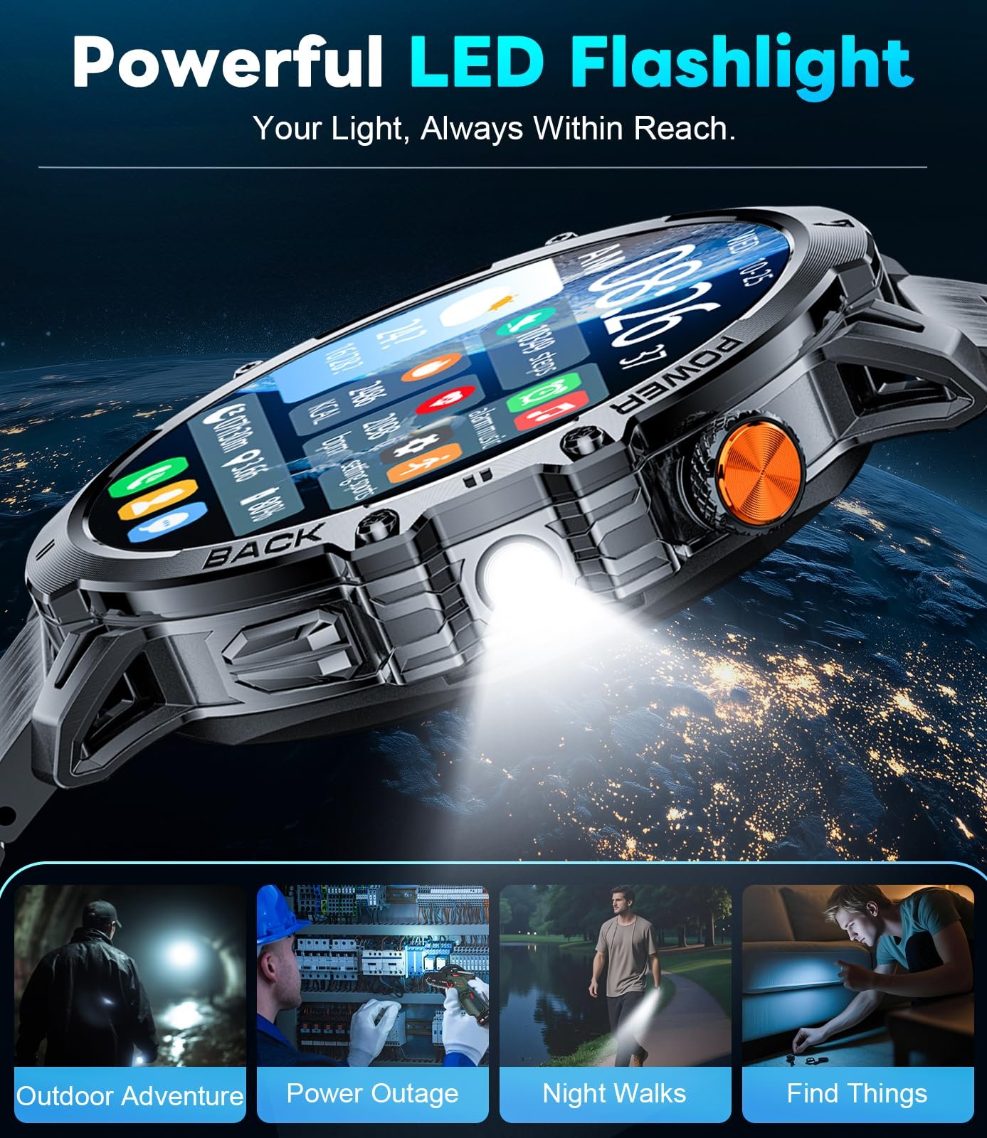 LIGELIGE Smart Watch for Men (Answer/Make Call) - Image 4