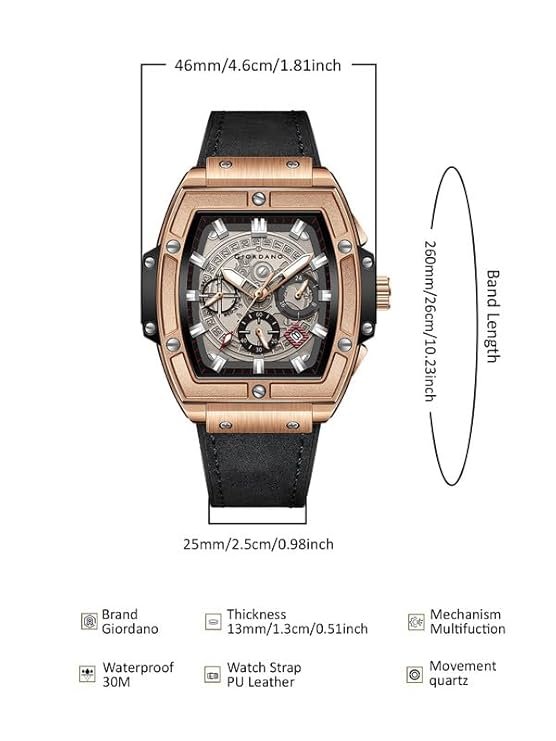 Giordano Designer Multifunction Watch for Men - Image 5