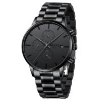 Men's Watches Analog Minimalist Black Dial