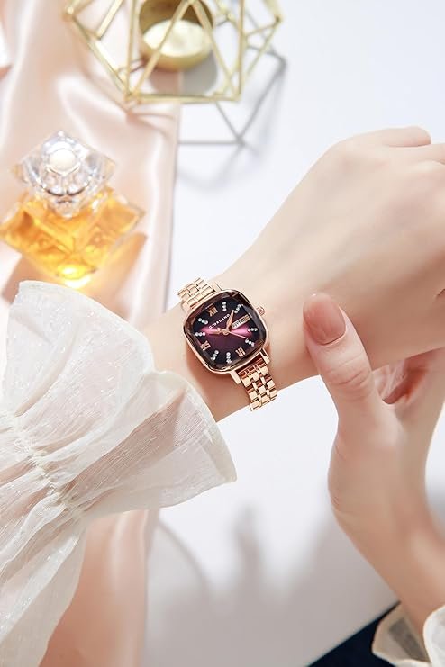 Giordano Elegant Square Rose Gold Watch for Women - Image 2