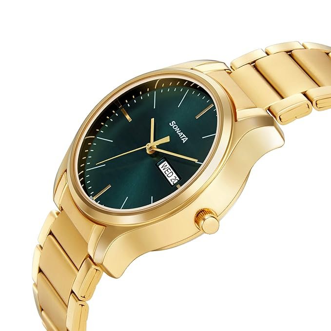 Quartz Analog with Day and Date Forest Green Dial - Image 3